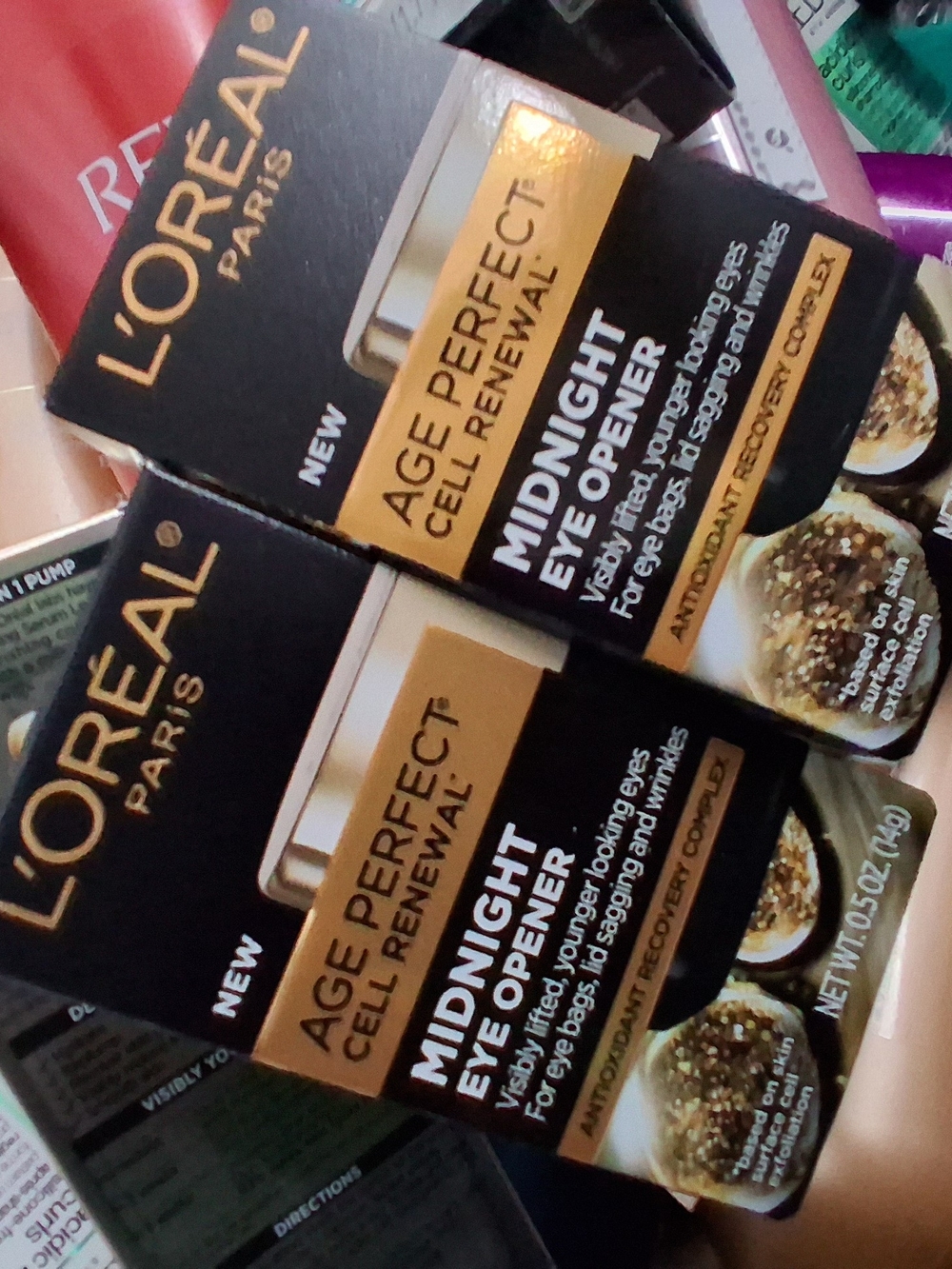 (2) Age Perfect Midnight Eye Opener - Gold